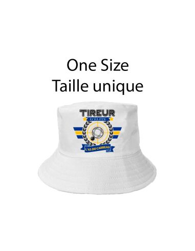 Chapeau Bob Pétanque "Tireur d'élite - L'as du carreau"