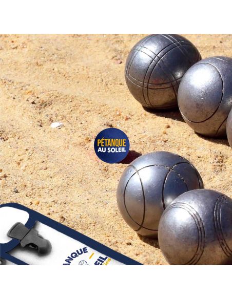 Lot de 3 Cochonnets Pétanque Club - Couleurs : Bleu, Blanc, Rouge