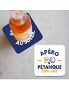 Lot de 4 Dessous de Verre Pétanque Club