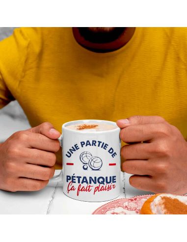 Coffret Cadeau Mug et Paire de Chaussettes Thème Pétanque
