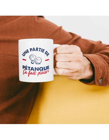 Coffret Cadeau Mug et Paire de Chaussettes Thème Pétanque