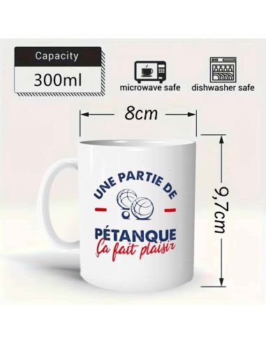 Coffret Cadeau Mug et Paire de Chaussettes Thème Pétanque