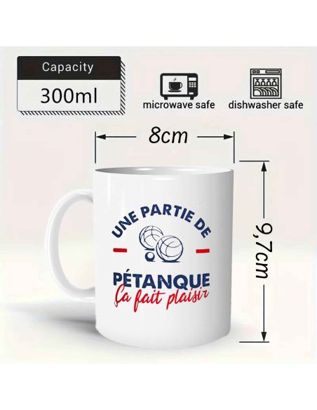 Coffret Cadeau Mug et Paire de Chaussettes Thème Pétanque