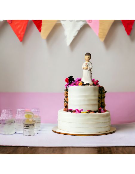 Figurine Jeune Communiant en Résine - Hauteur : 16 cm