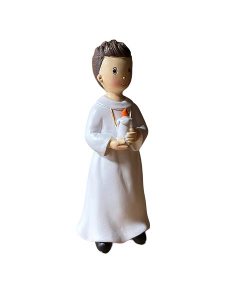 Figurine Jeune Communiant en Résine - Hauteur : 16 cm