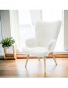 Fauteuil cosy imitation fourrure Helsinki
