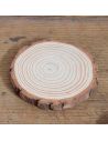 Lot 4 Dessous de Verre Rondin de Bois / Bouleau Naturel / Diamètres : Entre 10 et 11 cm
