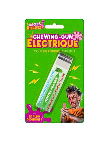 Chewing Gum Choc Electrique Petite Décharge - Couleurs aléatoires