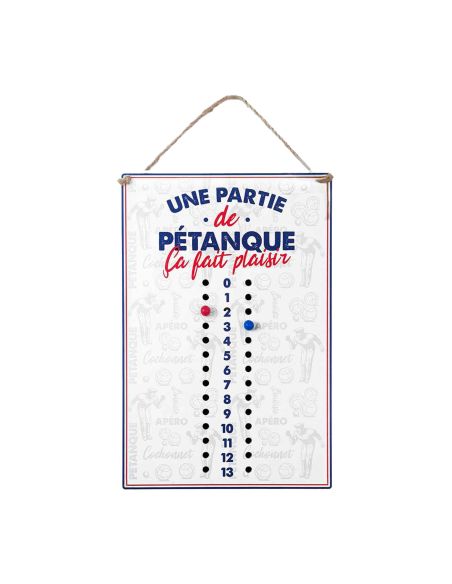Compteur de Points Pétanque Club " Une Partie de Pétanque ça Fait Plaisir"