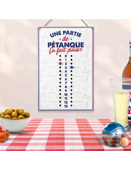 Compteur de Points Pétanque Club " Une Partie de Pétanque ça Fait Plaisir"