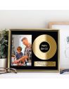 Cadre Photo Disque d'Or Papa en Or - Dimensions : 26 x 21 x 1,5 cm