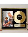 Cadre Photo Disque d'Or Papa en Or - Dimensions : 26 x 21 x 1,5 cm