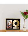 Cadre Photo Disque d'Or Papa en Or - Dimensions : 26 x 21 x 1,5 cm