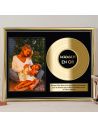 Cadre Photo Disque d'Or Maman en Or - Dimensions : 26 x 21 x 1,5 cm