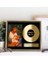 Cadre Photo Disque d'Or Maman en Or - Dimensions : 26 x 21 x 1,5 cm