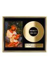Cadre Photo Disque d'Or Maman en Or - Dimensions : 26 x 21 x 1,5 cm
