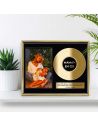 Cadre Photo Disque d'Or Maman en Or - Dimensions : 26 x 21 x 1,5 cm