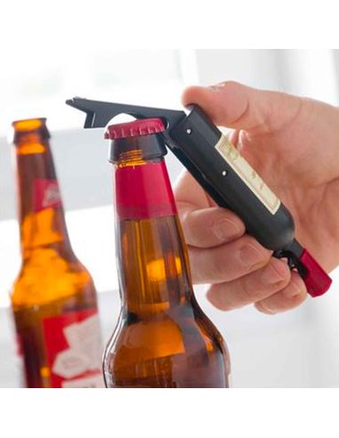 Tire-bouchon et Ouvre-bouteille / Mini Bouteille de Vin Aimantée / Dimensions : 11,5 x 2 cm