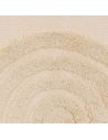 Tapis Cercles Beige - Dimension 50 x 80 cm
