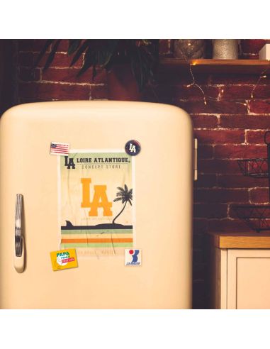 Magnet "Papa Poule, Super Cool" / Dimensions : 8 x 6 cm