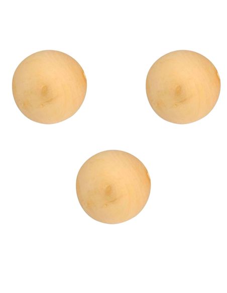 Lot de 3 Cochonnets de Pétanque en Bois