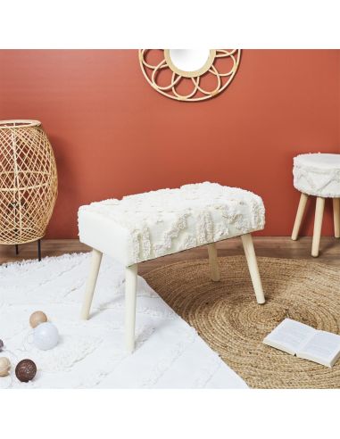 Banc Décoratif Mirage A1-M1 / Dimensions : 60 x 32 x 40 cm