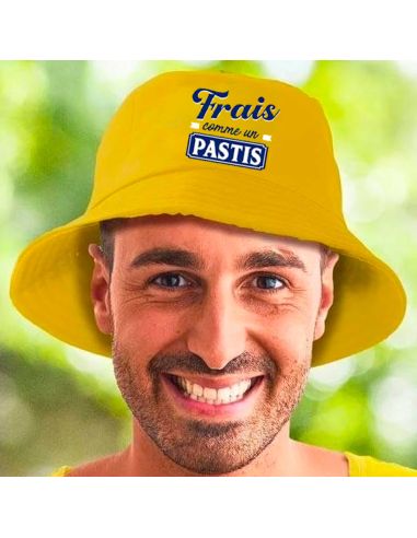 Chapeau bob "Frais Comme un Pastis "- Taille : Unique