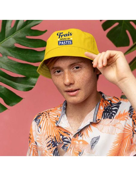 Chapeau bob "Frais Comme un Pastis "- Taille : Unique