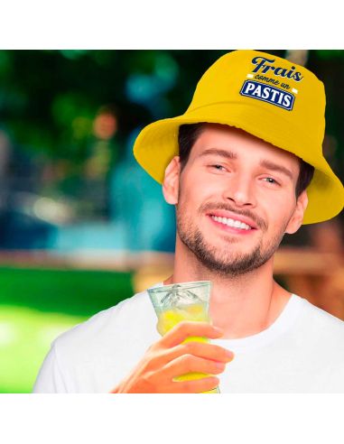 Chapeau bob "Frais Comme un Pastis "- Taille : Unique