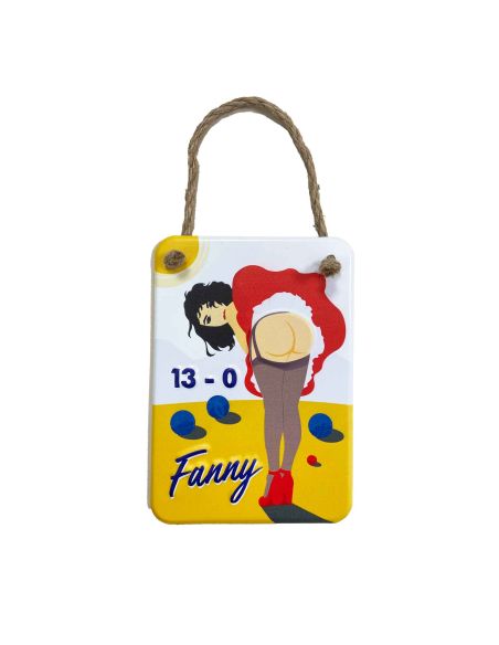 Plaque Murale en Métal "Fanny" Petanque Club - Dimensions : 20 x 14 x 0,5 cm