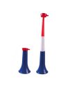 Trompette Télescopique Bleu Blanc Rouge -  Longueur : 20 à 40cm