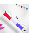 Lot de 2 Bâtonnets Clap Clap Bleu, Blanc, Rouge - Dimensions : 46 x 9 cm
