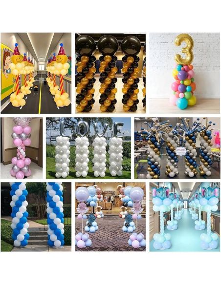 Support Ballons vertical Réutilisable / Dimensions : 127 x 20 cm