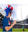Bonnet Bleu avec Crête Tricolore - Taille unique