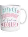 Mug "Merci beaucoup" - Dimensions : 11,5 x 8 x 9,7 cm