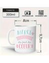 Mug "Merci beaucoup" - Dimensions : 11,5 x 8 x 9,7 cm