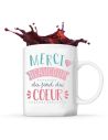 Mug "Merci beaucoup" - Dimensions : 11,5 x 8 x 9,7 cm