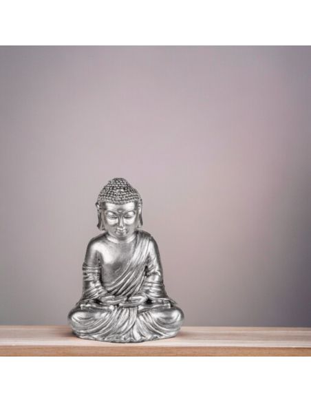 Statue de Bouddha Zen / Matière : Polyrésine / Dimensions : 15 x 10 cm