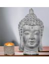 Bougie Tête de Bouddha / Dimensions : 13,5 x 13 cm / Matière: Ciment et Cire