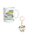 Coffret Mug + Porte clefs "Maître Super Génial et au Top"