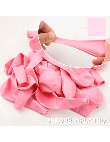 Sachet de 20 Ballons Rose Pastel - Dimensions : 30 x 30 cm