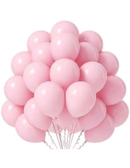 Sachet de 20 Ballons Rose Pastel - Dimensions : 30 x 30 cm