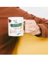 Mug "La retraite, c'est la belle vie !" - Dimensions : 11,5 x 8 x 9,5 cm
