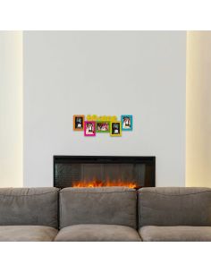 Cadre Photo "60 aine" Pêle-mêle  5 Vues - Dimensions : 64,8 x 23,5 cm 2