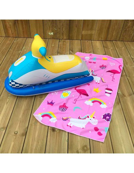 Serviette de Bain enfant - Dimensions : 120x60cm - Existe en 2 modèles