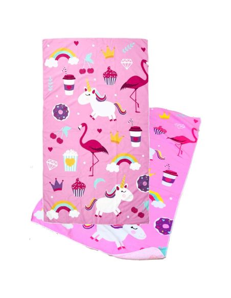 Serviette de Bain enfant - Dimensions : 120x60cm - Existe en 2 modèles