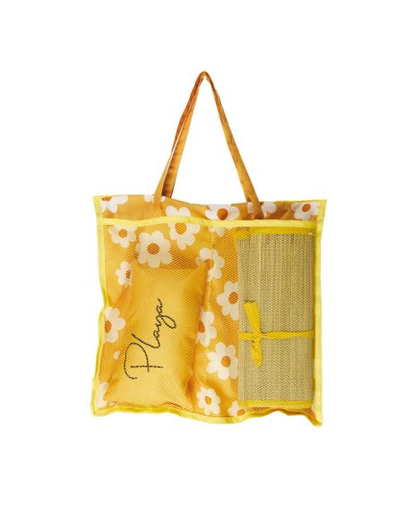 Accessoires de Plage - Sac Natte de Plage et Son Coussin