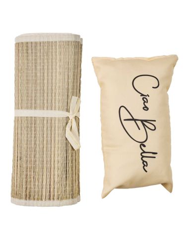 Accessoires de Plage - Sac Natte de Plage et Son Coussin