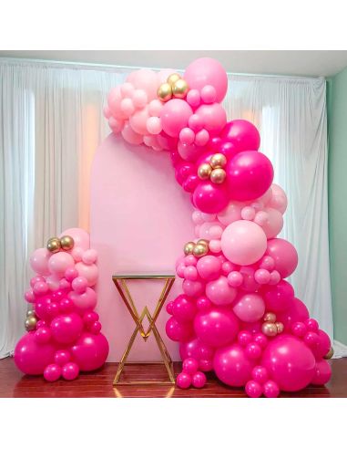 Sachet de 20 Ballons Fuschia - Dimensions : 30 x 30 cm