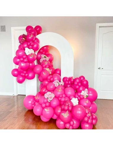 Sachet de 20 Ballons Fuschia - Dimensions : 30 x 30 cm
